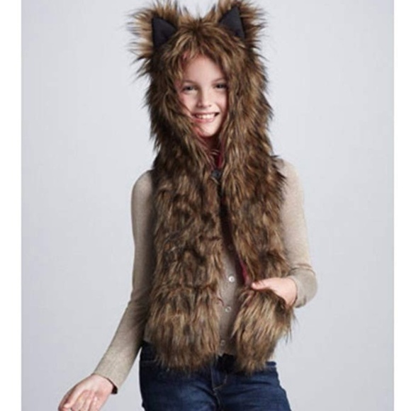 Neiman Marcus Other - NWOT Neiman Marcus Child Faux Fur Bear Hat Mittens